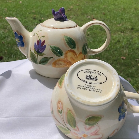 Floral Vintage Style Tea For One Set - Picture 8 of 8